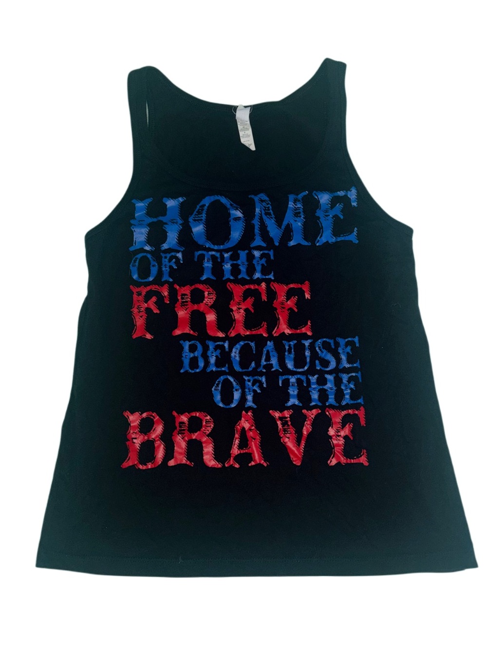 Bella Canvas Black Cotton Tee with Care Tag